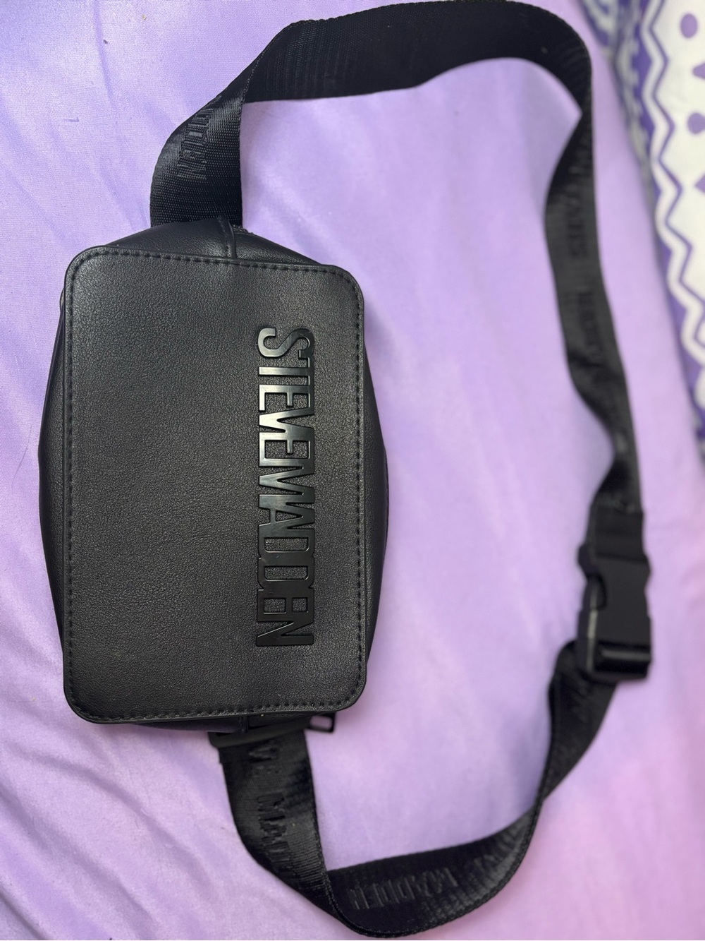 Steve Madden Black Crossbody Satchel